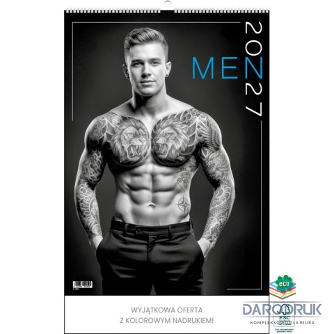 Jotan Kalendarz ścienny MEN 13 planszowe 315mm x 500mm Jotan (WP159)