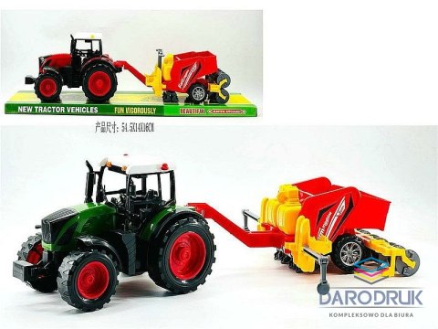 Adar Traktor z maszyną rolniczą; 54,5x16x145cm, PVC Adar (641044)