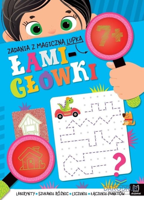 Aksjomat Książeczka edukacyjna Zabawy z magiczną lupką. Łamigłówki 7+ Aksjomat (4498)