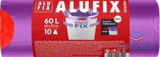 Alufix Worki na śmieci Elastic fix kolor: fioletowy 60L 10 szt Alufix (BS-AX-003141)
