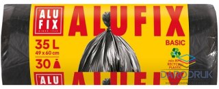 Alufix Worki na śmieci economy kolor: czarne 35L 30 szt Alufix (BS-AX-655186)