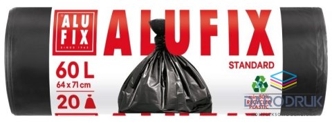 Alufix Worki na śmieci standard kolor: czarny 60L 30 szt Alufix (BS-AX-655384)