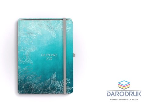 Antra Kalendarz książkowy (terminarz) 2027 Botanical dzienny, Ocean A5 210mm x 145mm Antra (Kal001498)