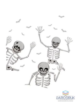Arpex Ozdoba halloweenowa ELEKTROSTATYCZNA DEKORACJA NA OKNO SZKIELETY XL Arpex (HA9911)