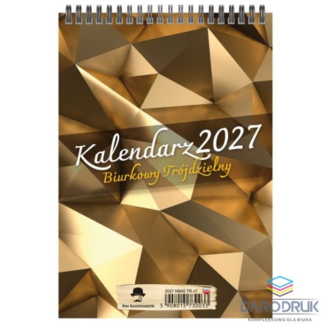 Avanti Kalendarz biurkowy PIONOWY biurkowy trójdzielny A5 Avanti (KBA5-TR)