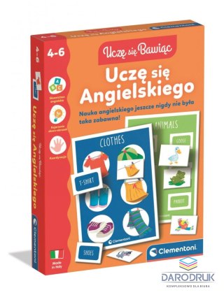 Clementoni Gra edukacyjna UCZĘ SIĘ BAWIĄC UCZĘ SIĘ ANGIELSKIEGO Clementoni (50435)