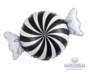 Godan Balon foliowy Cukierek czarno-biały, 34x50cm Godan (FG-CBF1)