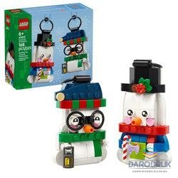 Lego Klocki konstrukcyjne Iconic ŚWIĄTECZNE OZDOBY Z BAŁWANKAMI Lego (40812)