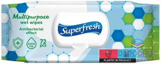 Superfresh Chusteczki higieniczne nawilżane antybakteryjne 72 szt Superfresh (BS-SF-630510)