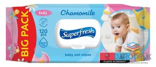 Superfresh Chusteczki higieniczne nawilżane dla dzieci 120 szt Superfresh (BS-SF-619010)