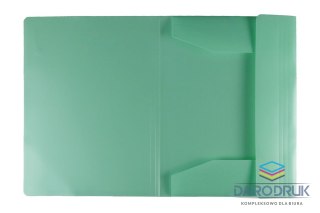 Titanum Teczka PP Titanum z gumką A4 niebieska mat (TGM4BL)