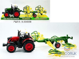 Adar Traktor z maszyną rolniczą; 54,5x16x14cm, PVC Adar (641136)