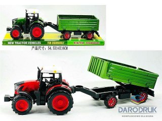 Adar Traktor z przyczepą; 54,5x16x14,5cm, PVC Adar (641082)