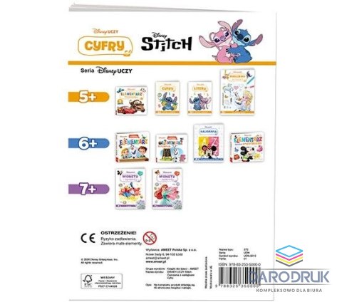Ameet Książka dla dzieci Disney Uczy. Stitch. Cyfry Ameet (UDN 9310)