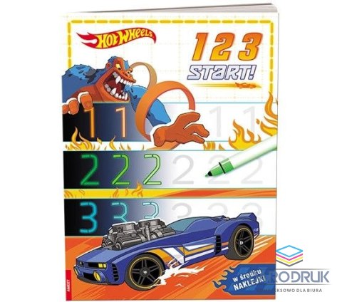 Ameet Książka dla dzieci Hot Wheels™. 1 2 3 start! Ameet (EH 1602)