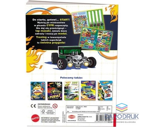 Ameet Książka dla dzieci Hot Wheels™. 1 2 3 start! Ameet (EH 1602)