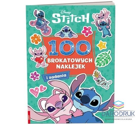 Ameet Książka dla dzieci Stitch. 100 Brokatowych Naklejek Ameet (NB 9113)