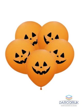 Arpex Balon gumowy Z NADRUKIEM DYNIA 5SZT pomarańczowy 280mm Arpex (KB0016)