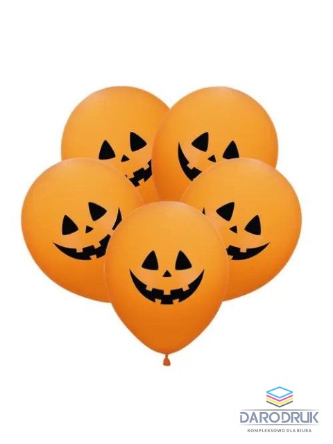 Arpex Balon gumowy Z NADRUKIEM DYNIA 5SZT pomarańczowy 280mm Arpex (KB0016)