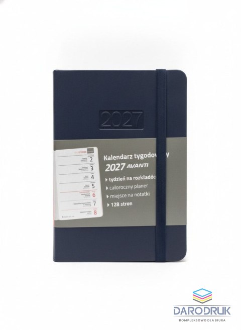 Avanti Kalendarz książkowy (terminarz) kieszonkowy z gumką FLEX A7 Avanti (KK-1FLEX)