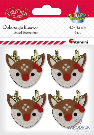 Titanum Ozdoba filcowa Craft-Fun Series Głowa renifera Titanum (26CR0240)