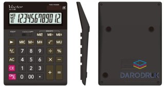 Vector Kalkulator na biurko czarny Vector (VC-12BK)