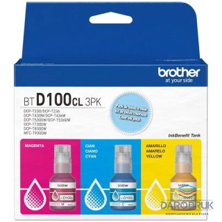 Tusz Brother BTD100CLVAL | 3x 5 000 str. | CMY