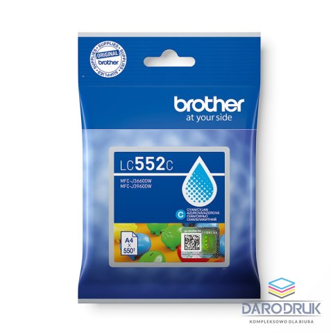 Tusz Brother do MFC-J3960DW/MFC-J3660DW | 550 str. | cyan