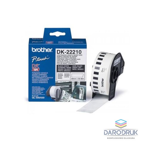 Etykieta Brother do QL-500/550/560/650/1050/1060N | 29mm x 30,48m DK22210