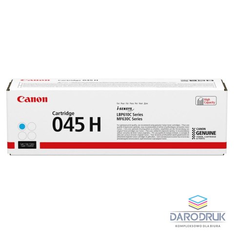 Toner Canon 045HC do LBP-611/613, MF-631/633/635 | 2 200 str. | cyan