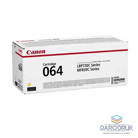 Toner Canon 064Y do i-SENSYS LBP722Cdw / MF832Cdw | 5 000 str. | yellow