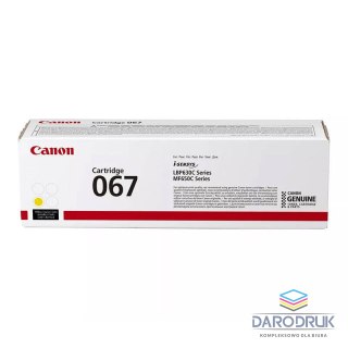 Toner Canon 067Y do i-SENSYS MF650/657 LBP633/631 | 1 250 str. | yellow