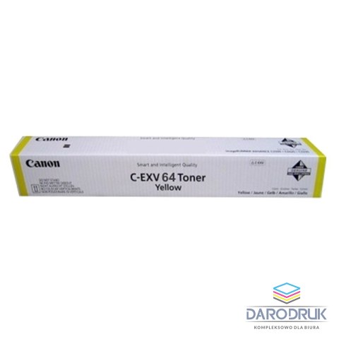 Toner Canon C-EXV64 , CEXV64 do iR-advance C3922i/26i/30i/35i | yellow | 25,5K