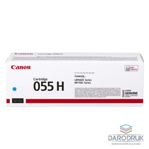 Toner Canon CRG055HC do i-SENSYS MF742Cdw/MF744Cdw | 5900 str. | Cyan