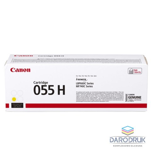 Toner Canon CRG055HY do i-SENSYS MF742Cdw/MF744Cdw | 5900 str. | Yellow