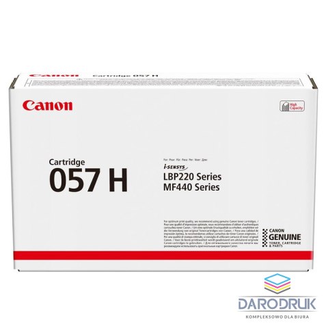 Toner Canon CRG057HBK do i-SENSYS MF443dw/MF445dw/MF446x | 10 000 str. | Black