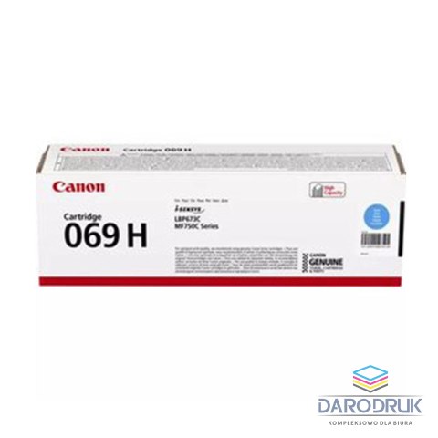 Toner Canon CRG069HC, CRG-069HC do i-SENSYS MF752/754Cdw | 5 500 str. | cyan