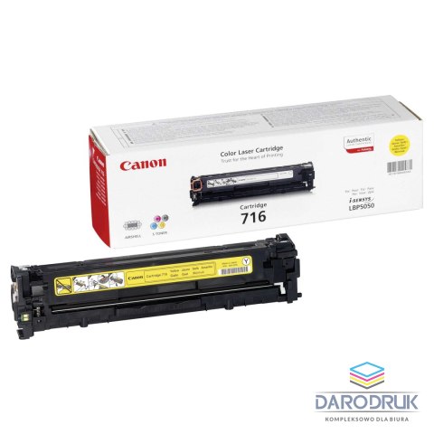 Toner Canon CRG716Y do LBP-5050, MF-8030/8050 | 1 500 str. | yellow