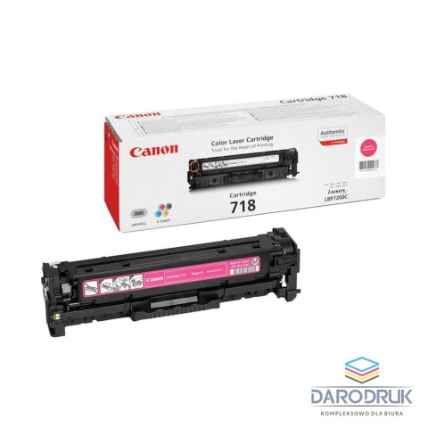 Toner Canon CRG718M do LBP-7200/7210/7660/7680 | 2 900 str. | magenta