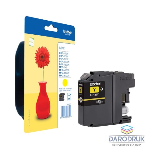 Tusz Brother do DCPJ552DW/MFCJ470DW | yellow 300str