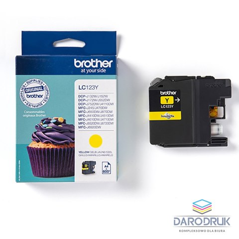 Tusz Brother do MFCJ4410DW/4510DW/4610DW | 600 str. | yellow