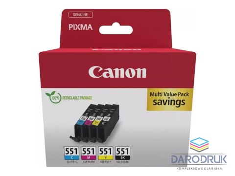 Tusz Canon CLI-551 CMYK | 7ml