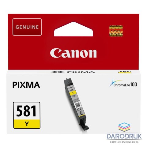 Tusz Canon CLI-581Ydo Pixma TR7550/TR8550/TS6150 | 5,6ml | yellow