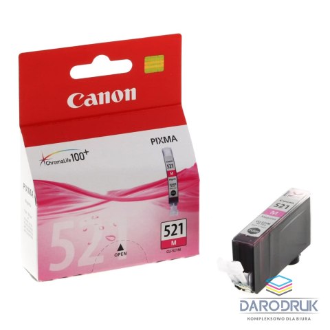 Tusz Canon CLI521M do iP-3600/4600, MP-540/620/630/980 | 9ml | magenta