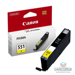 Tusz Canon CLI551Y do iP-7250, MG-5450/6350 | 7ml | yellow