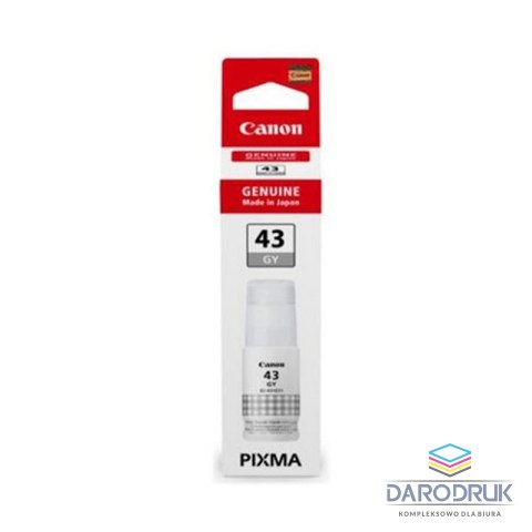 Tusz Canon GI-43GY do Pixma GP540/640 | 3700 str | 60 ml | grey