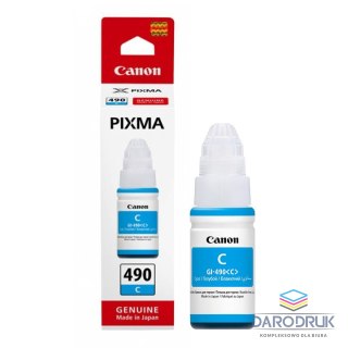 Tusz Canon GI-490 do Canon PIXMA G1400/G2400/G3400 | 70ml | cyan