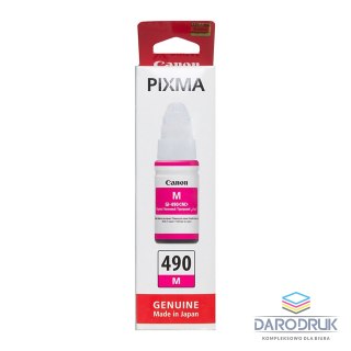 Tusz Canon GI-490 do Canon PIXMA G1400/G2400/G3400 | 70ml | magenta