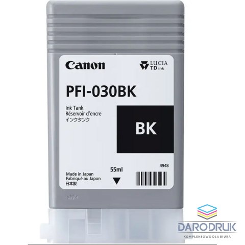 Tusz Canon PFI-030 BK do TM-240/340 | 55ml | black
