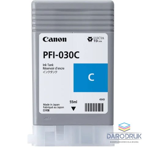 Tusz Canon PFI-030 C do TM-240/340 | 55ml | cyan